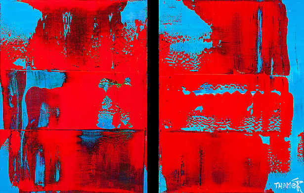 Ohne Titel - Nr. FT 0077 von Franco Thamér | Werkschau 2015 bei Art-Everett.com