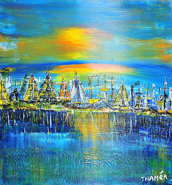 Abend in Tanger - Nr. FT 0001 von Franco Thamér | Werkschau 2015 bei Art-Everett.com