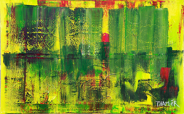 Hinter dem grünen Vorhang - Nr. FT 0061 von Franco Thamér | Werkschau 2015 bei Art-Everett.com