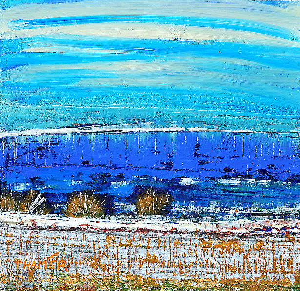 Eislicht am Chiemsee - Nr. FT 0022 von Franco Thamér | Werkschau 2015 bei Art-Everett.com