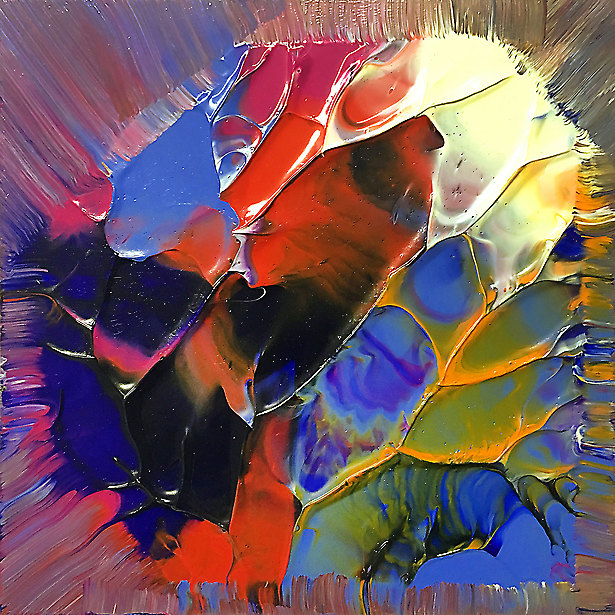 Bilderzyklus Lebenslinien <br /> Werk 002 - Nr. FT 0060-002 von Franco Thamér | Bilderzyklus Lebenslinien bei Art-Everett.com